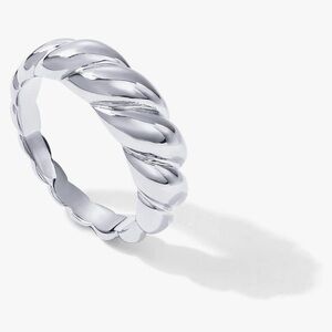 NEW 14K Gold Plated Croissant Dome Ring